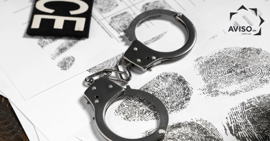 criminal record and handcuffs